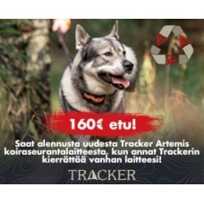 Tracker Artemis vaihtokampanja 21.10.-30.11.2024